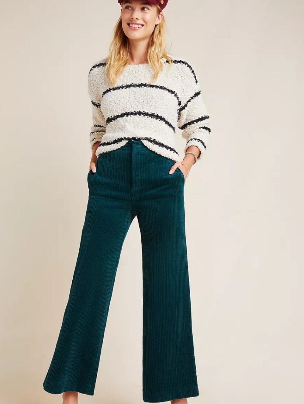 Pilcro By Anthropologie Corduroy Jeans in Green *NWT *29